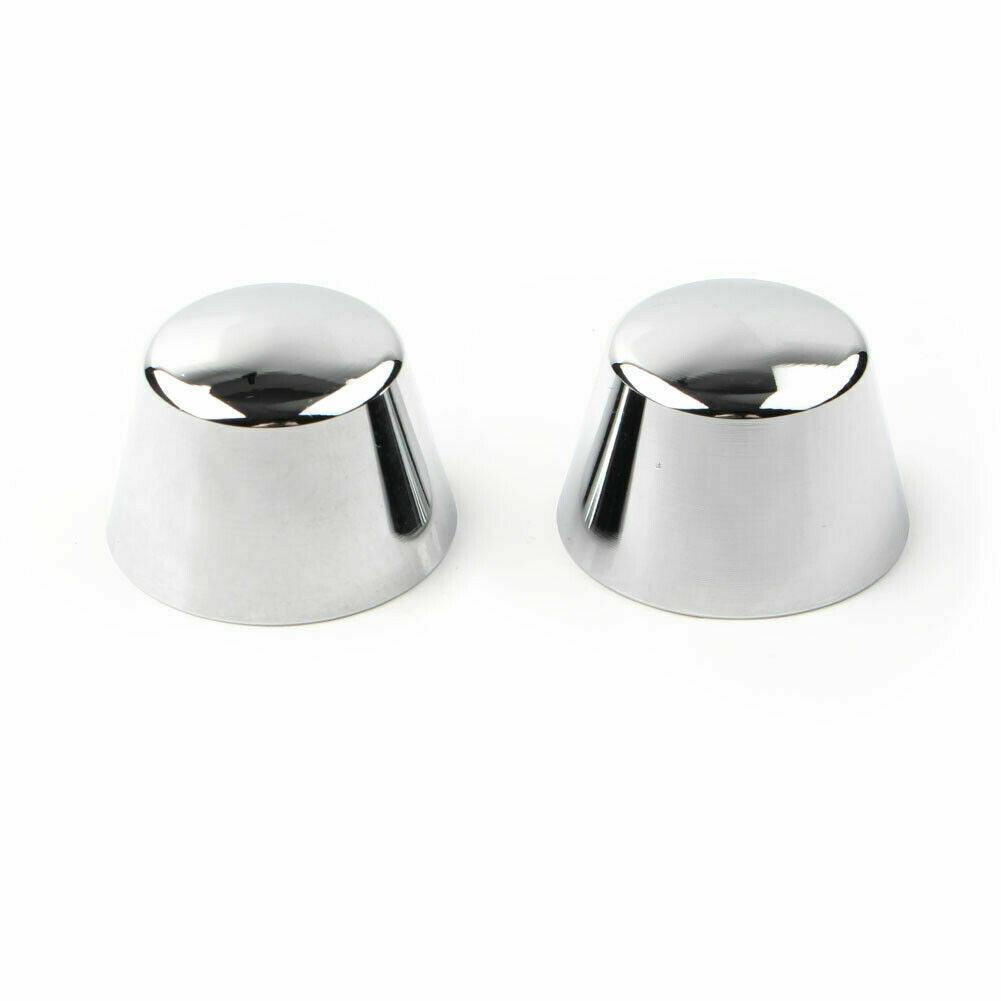Chrome Front Axle Cap Nut Covers For Harley Touring Road King Glide Dyna Softail - Moto Life Products