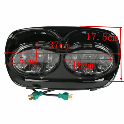 5.75" Dual LED Projector Headlight Lamp Fit For Harley Road Glide FLTR 1998-2013 - Moto Life Products