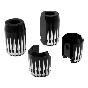 Front Fork Slider Covers Fit For Harley Touring Street Electra Glide 1984-2013 - Moto Life Products