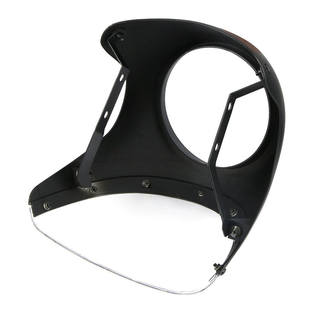 Universal Black Motorcycle 7" Headlight Windshield Screen Fairing For Cafe Racer - Moto Life Products