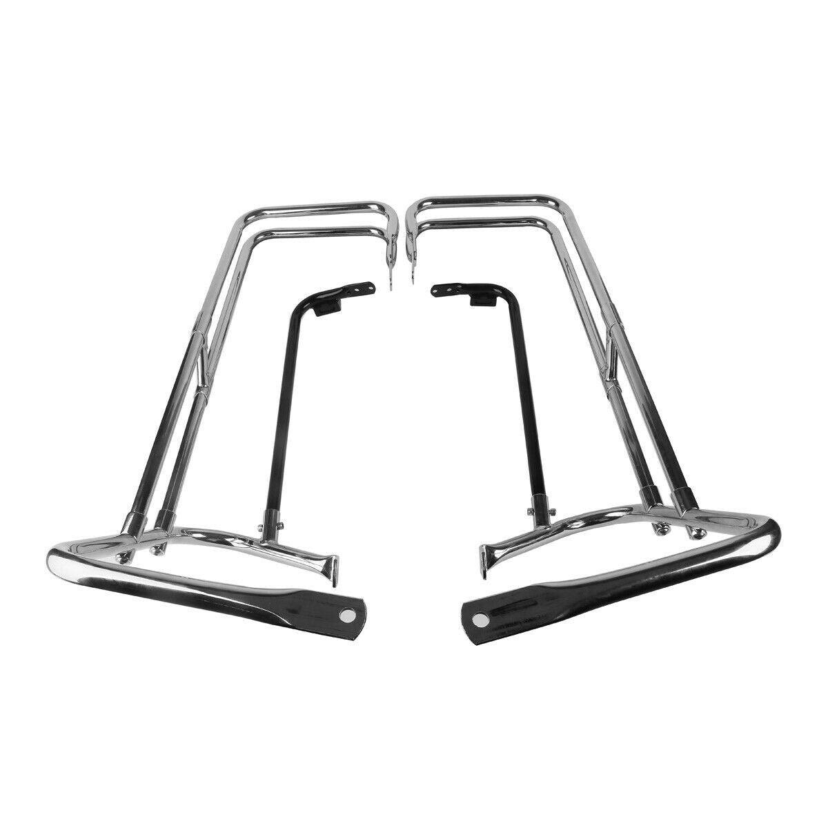 SaddleBags Guard Rail Bracket Fit For Harley Street Electra Glide 1998-2008 2006 - Moto Life Products