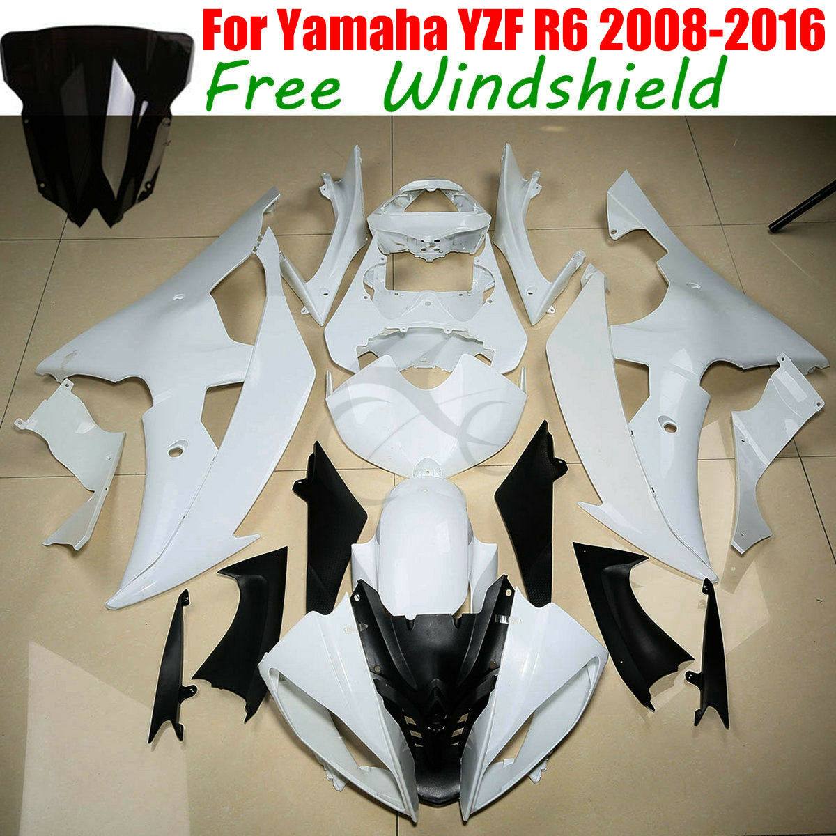 Unpainted Fairing Body Work Fit For Yamaha YZF R6 98-02 2005 06-07 08-16 2006 15 - Moto Life Products