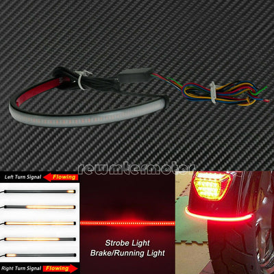Motorcycle Flexible Flowing Turn Signal Brake Tail LED Light Fit For BMW ATV - Moto Life Products