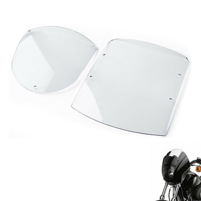 Clear Windshield Quarter Fairing Fit for Harley Sportster 88-16 Dyna 1995-2005 - Moto Life Products
