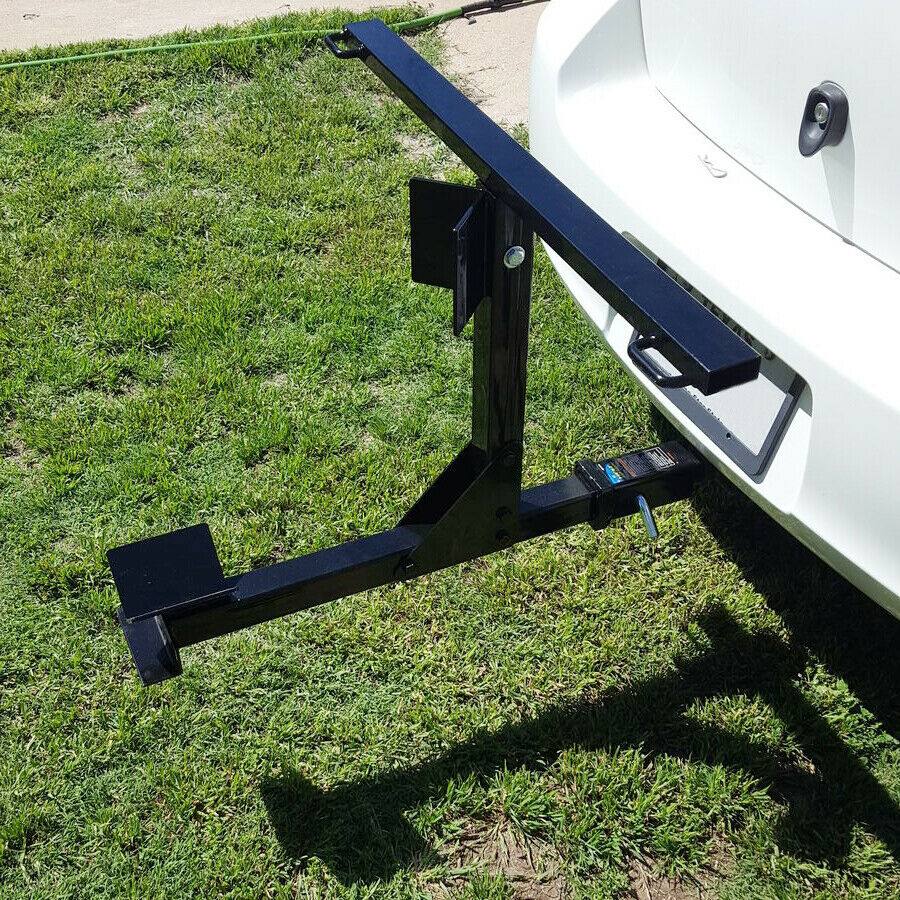 Motorcycle Trailer Carrier Tow Dolly Hauler Hitch Rack W/ FREE TIE-DOWN BAR