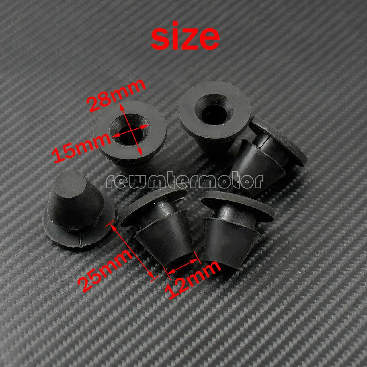 6pcs Rubber Side Cover Grommets Fit For Harley Touring Glide FLTR FLHX 2008-2021 - Moto Life Products