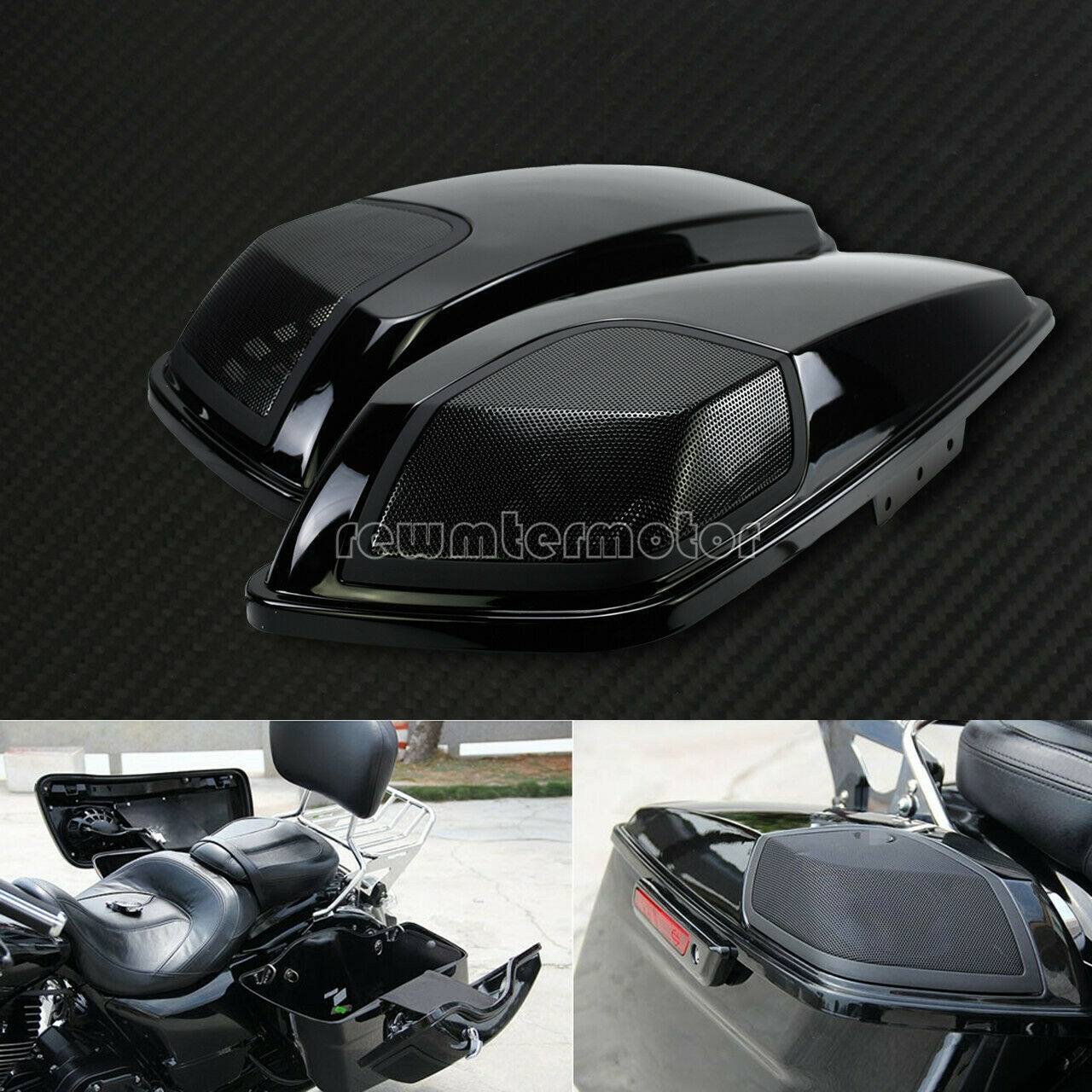 Saddlebag Lids Speaker Cover Cutouts Grill Fit For Touring FLHTCU FLTRX 2014-19 - Moto Life Products