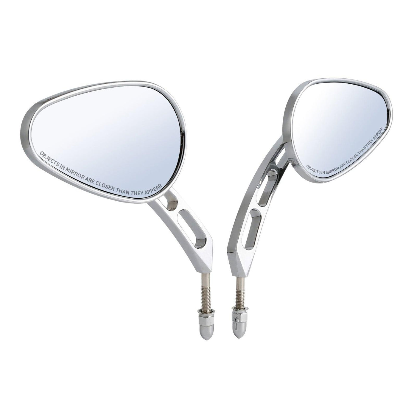 Chrome Rear-View Mirrors Fit For Harley Road Street Glide Sportster Dyna Softail - Moto Life Products