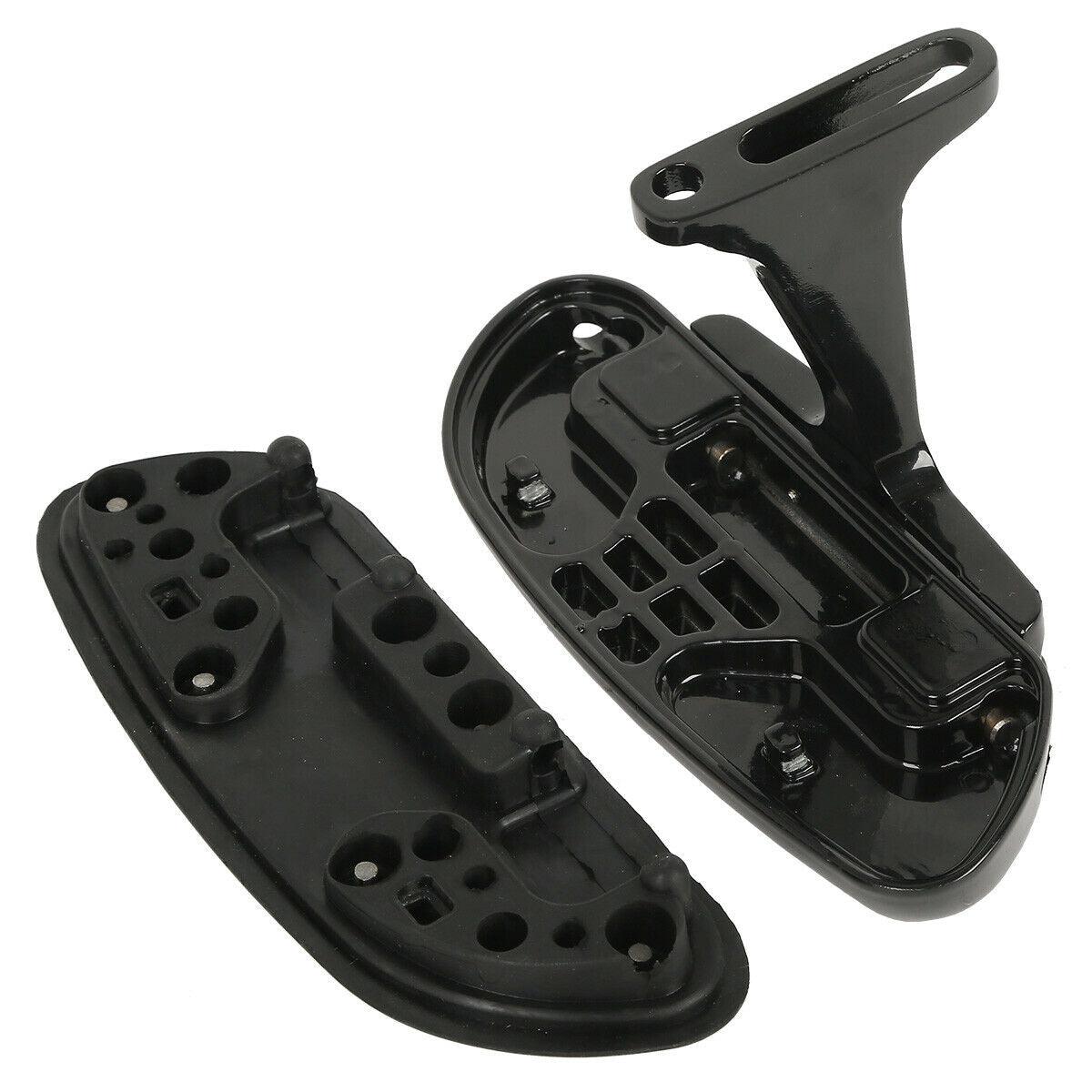 Black Pegstreamliner Passenger Footboard Fit For Harley Road King Glide 93-21 16 - Moto Life Products