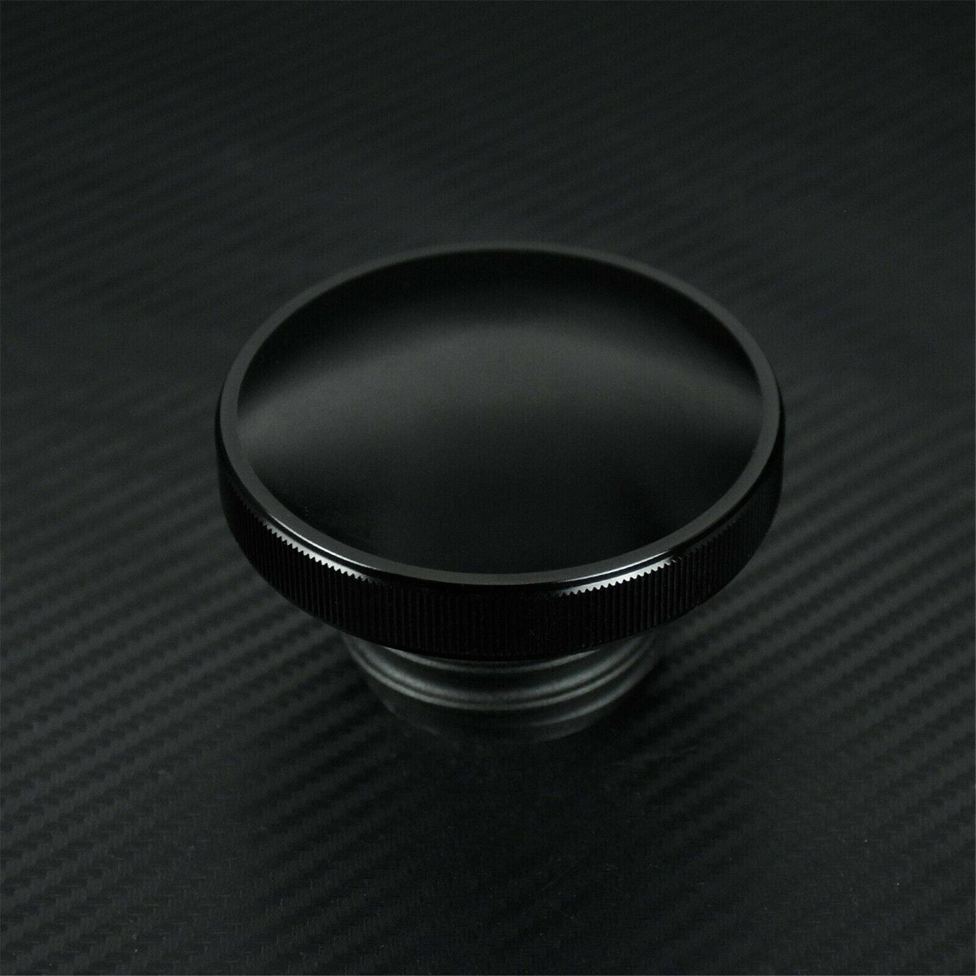 Vented Gas Cap Fuel Tank Right-hand Thread Smooth Black Fit For Harley Sportster - Moto Life Products