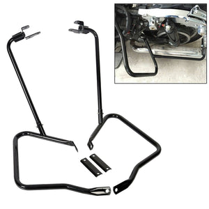 Black Saddlebag Brackets Guard Guard Bars For Harley Touring FLHX FLHR 14-21 - Moto Life Products