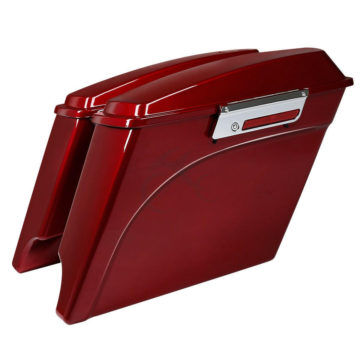 5" Stretched Extended Saddlebags Bag Fit For Harley Touring Electra Glide 93-13 - Moto Life Products