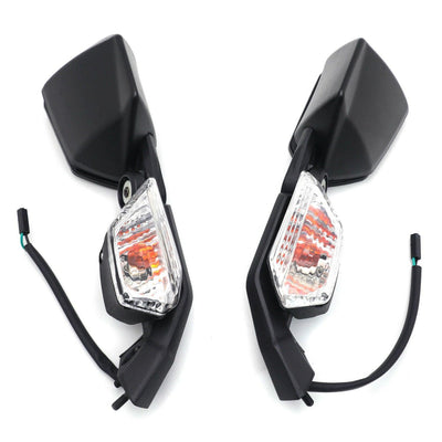 Left Right Mirrors with Turn Signal Light For Kawasaki Ninja ZX 10R 08-10 ZX10R - Moto Life Products