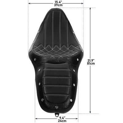 Driver Passenger Seat Fit For Harley Electra Street Road Glide 2009-2021 2016 US - Moto Life Products