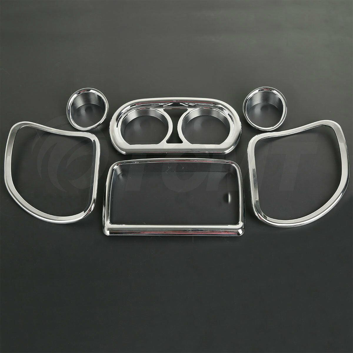 Chrome ABS Inner Fairing Speedometer Trim Kit Fit For Harley Road Glide 15-22 - Moto Life Products