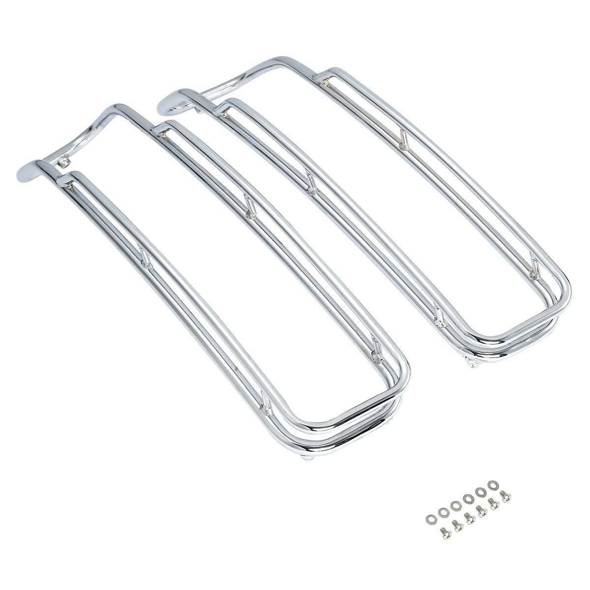 Saddlebags Lid Top Rails Guard Fit For Harley Touring Street Glide 14-22 Chrome - Moto Life Products