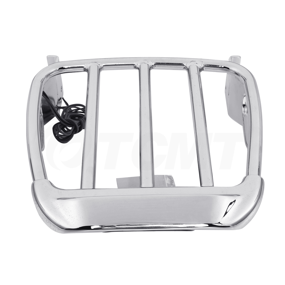 Iron Two-Up Luggage Rack W/ LED Light Fit For Harley Heritage Softail Classic - Moto Life Products