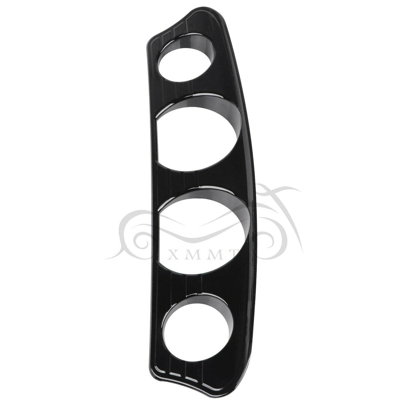 Black Gauge Bezel Stereo Trim Plate For Harley Electra Street Tri Glide Classic - Moto Life Products