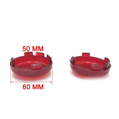 Turn Signal Lens Cover Top Clear Red For 00-13 Harley Softail Dyna Glide Sportst - Moto Life Products