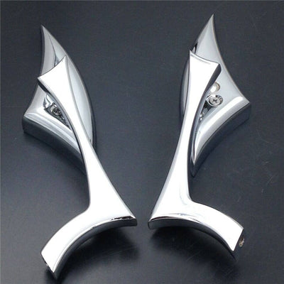 Spear  Mini mirrors for Suzuki GSXR 600 750 1000 1300 Hayabusa GSX-R Chrome - Moto Life Products