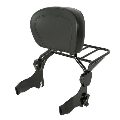Detachable Backrest Sissy Bar & Luggage Rack Fit For Harley Touring Models 97-08 - Moto Life Products