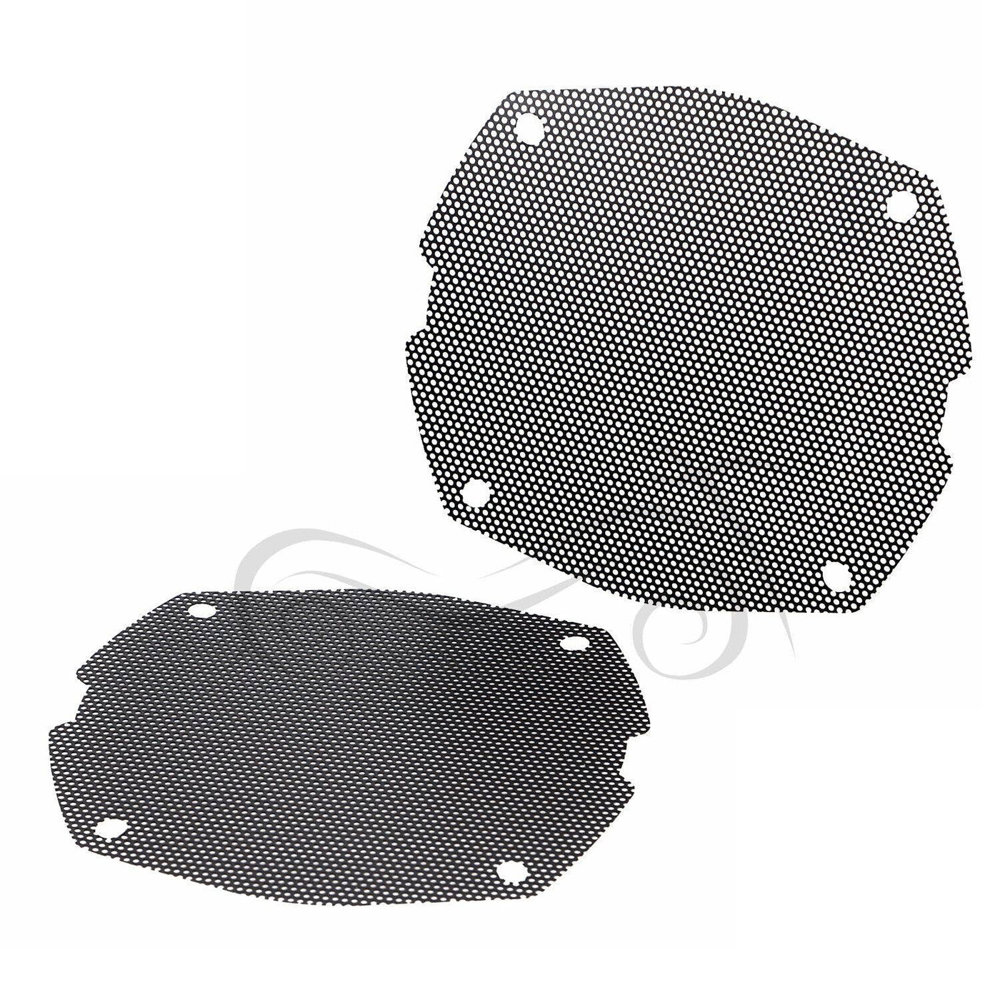 Black Mesh Front Fairing Speaker Grill Grilles Covers For Harley Touring Batwing - Moto Life Products