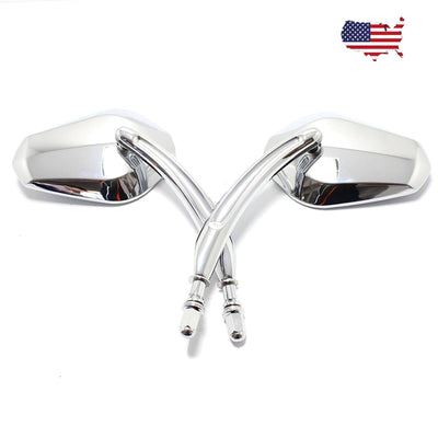 For Harley Davidson Sportster 1200 XL1200C / 883 XL883 Chrome Rearview Mirrors - Moto Life Products