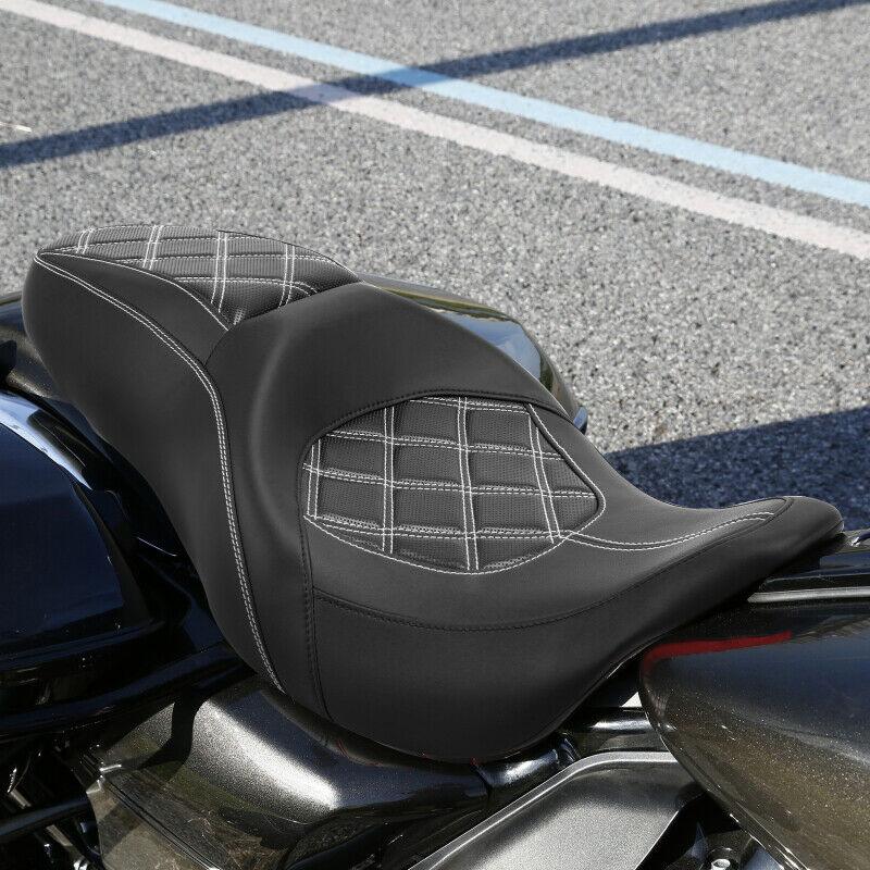Driver & Passenger Seat Fit For Harley Touring Street Glide CVO Custom 2009-2021 - Moto Life Products