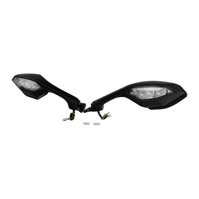 Rear View Mirrors W/ LED Turn Signals For Yamaha YZFR1 2015-2019 18 YZF-R6 17-20 - Moto Life Products
