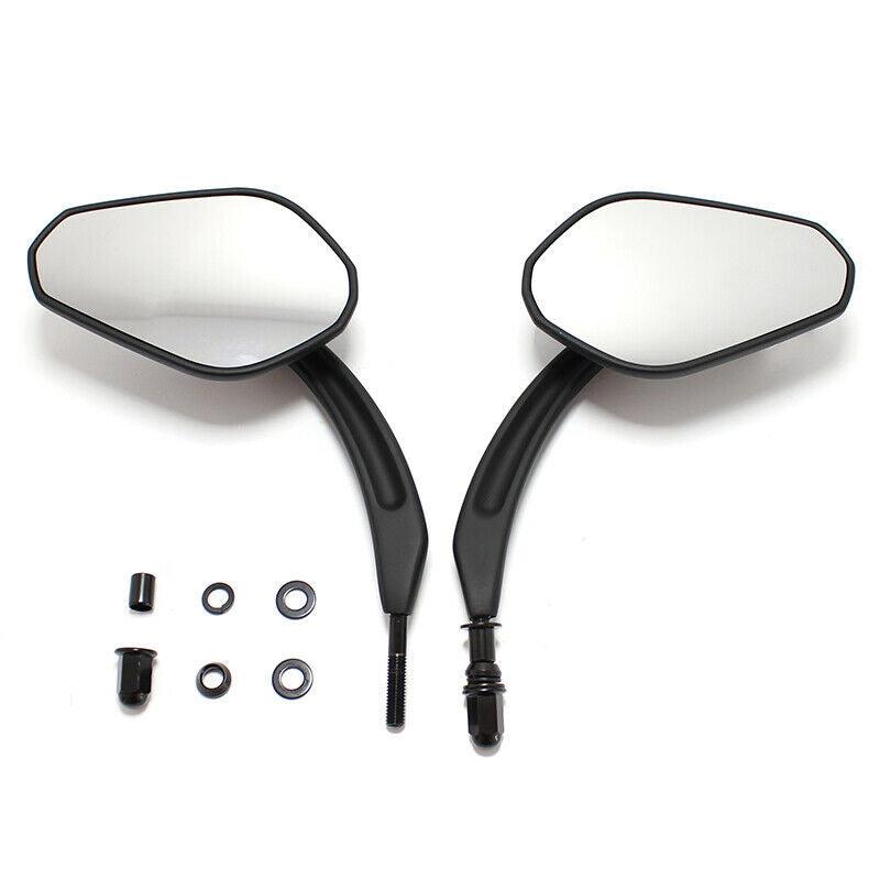 Black Motorcycle Rear View Mirrors For Harley Davidson Street Glide Road King US - Moto Life Products