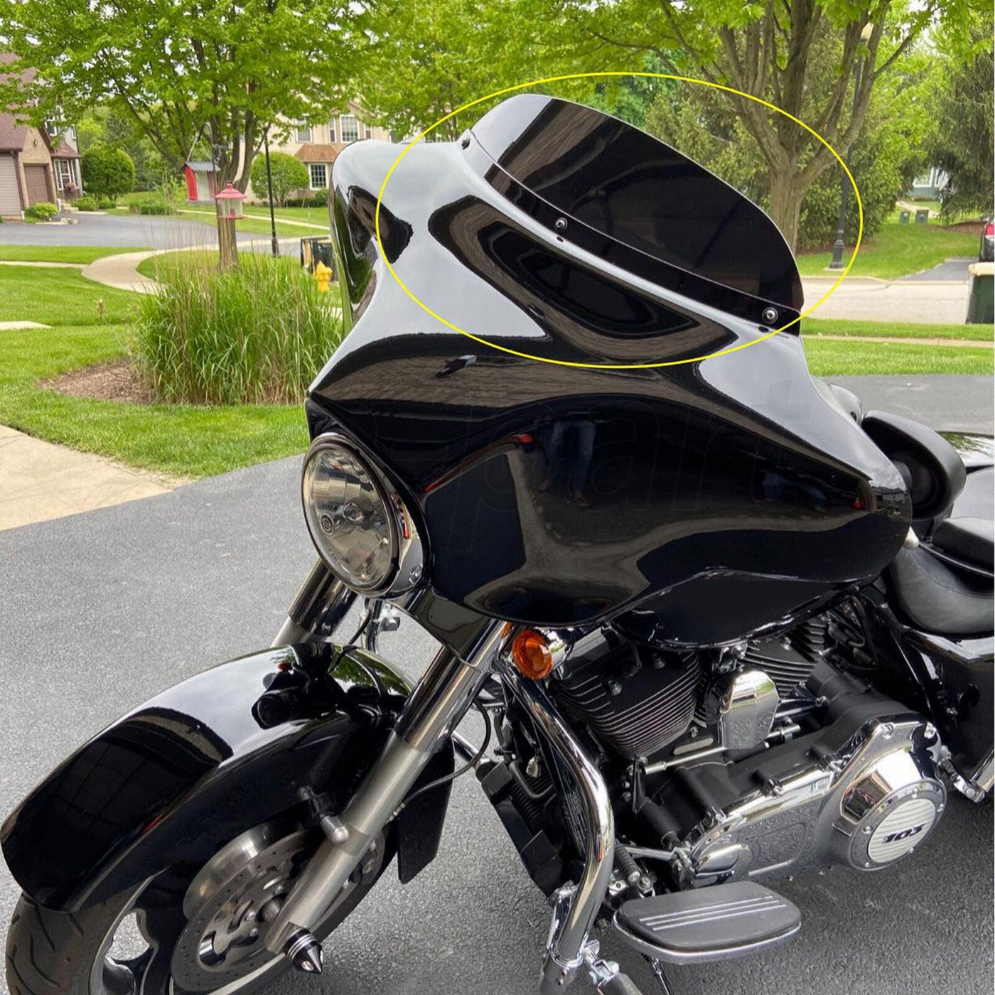 5" 6" 7" 8" 13" Dark/ Smoke Windshield Fit for Harley Electra Street Glide 96-13 - Moto Life Products