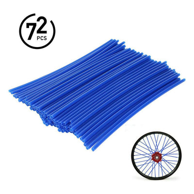 72Pcs Motorcycle Dirt Bike Spoke Skins Covers Wraps Wheel Rim Guard Protector US - Moto Life Products