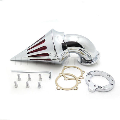 Chrome Spike Air Cleaner Filter Kits For Harley S&S Custom Cv Evo Xl Sportster - Moto Life Products