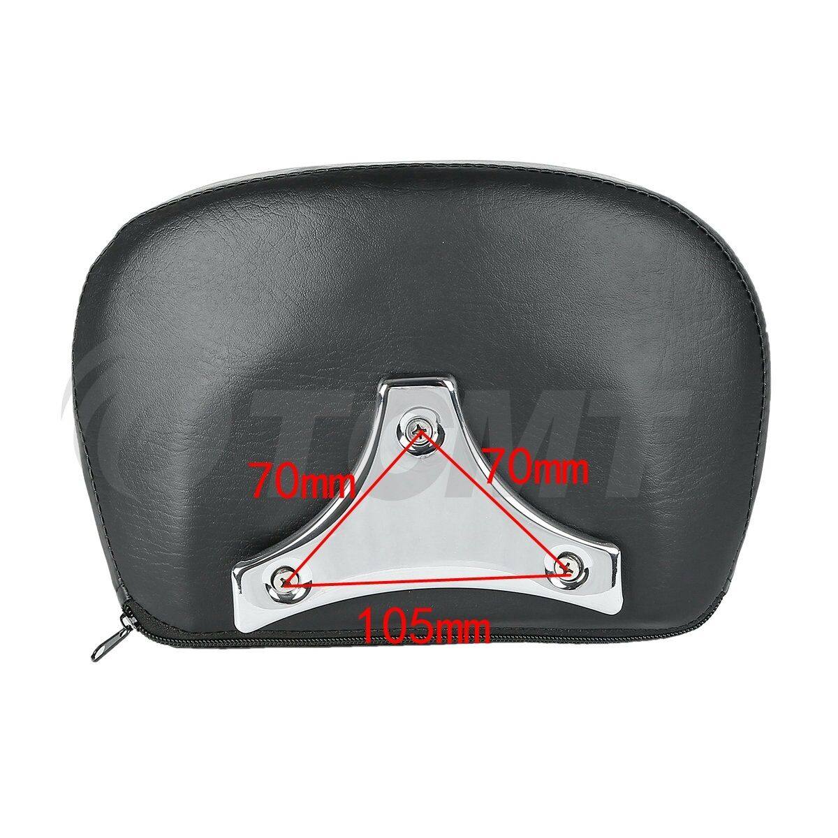 Sissy Bar Backrest Pad W/ Bracket Fit For Harley Touring Road King 1997-2018 17 - Moto Life Products
