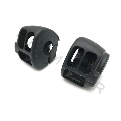 Black Switch Housing Cover Kit For Harley 96-13 Road King, 96-11 Dyna & Softail - Moto Life Products