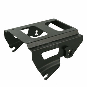 Black Solo Mount Rack For Harley Tou Pak Touring Road King Street Glide 09-13 US - Moto Life Products