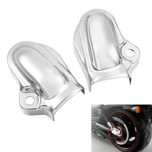 2pcs Rear Chrome Axle Nut Covers Swingarm Cap Fit for Harley V-Rod VRSC 2002-17 - Moto Life Products