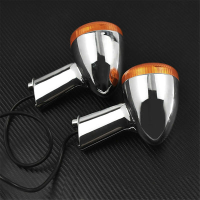 Rear Chrome Running Brake Turn Signal Indicator Light Fit For Sportster 1992-17 - Moto Life Products