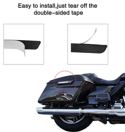 Clear Saddlebag Latch Cover Reflector Fit for Harley Road Street Glide 2014-2021 - Moto Life Products