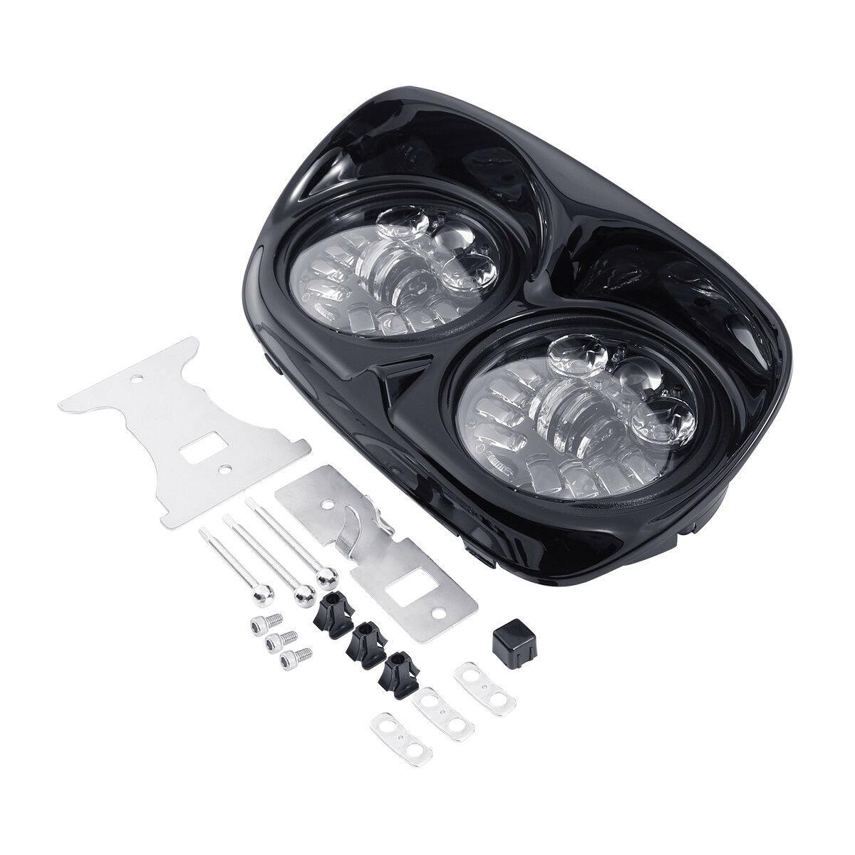 5-1/2" LED Headlight Headlamp Assembly Fit For Harley Road Glide FLTR 98-13 - Moto Life Products