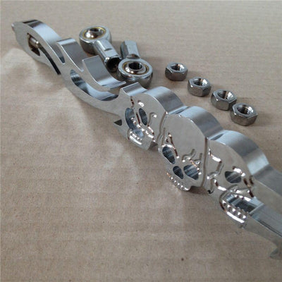 Chrome Skull Shift Linkage For Harley Softail Fxdwg Dyna Wide Glide Flhr Flt - Moto Life Products
