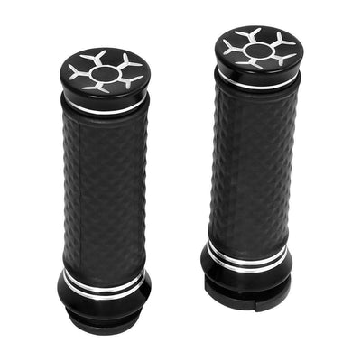 Pair 1'' Electric Handle bar Hand Grips Fit For Harley Touring Road Glide Dyna - Moto Life Products