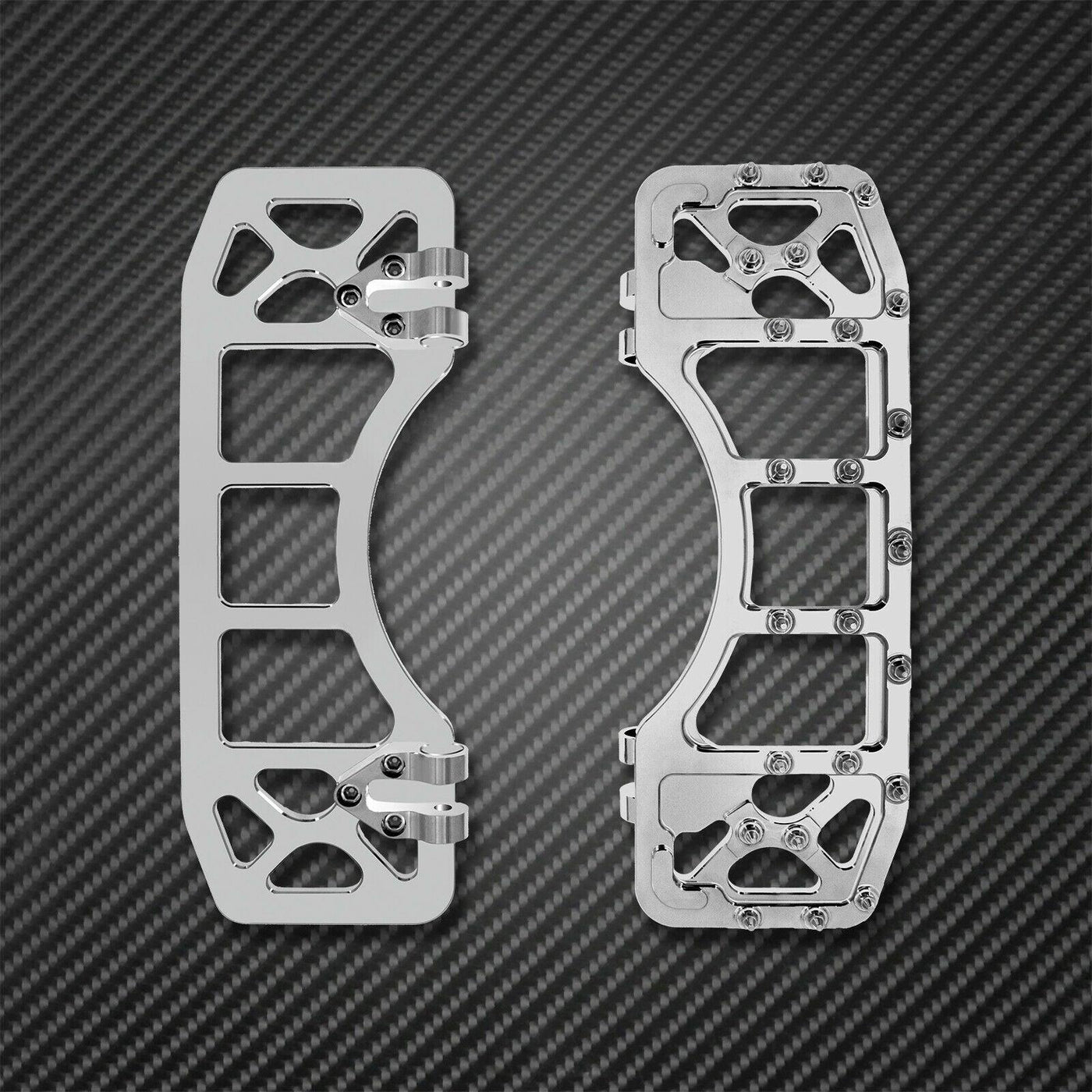 Chrome MX Style Front Driver Floorboard Foot Peg Fit For Harley Touring Trike - Moto Life Products