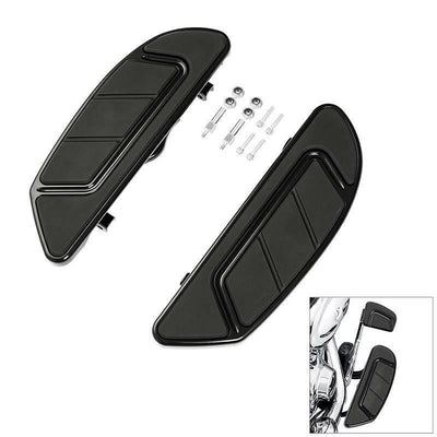 Black Airflow Driver Floorboard Fit For Harley Touring 2014-2022 Softail 86-2017 - Moto Life Products