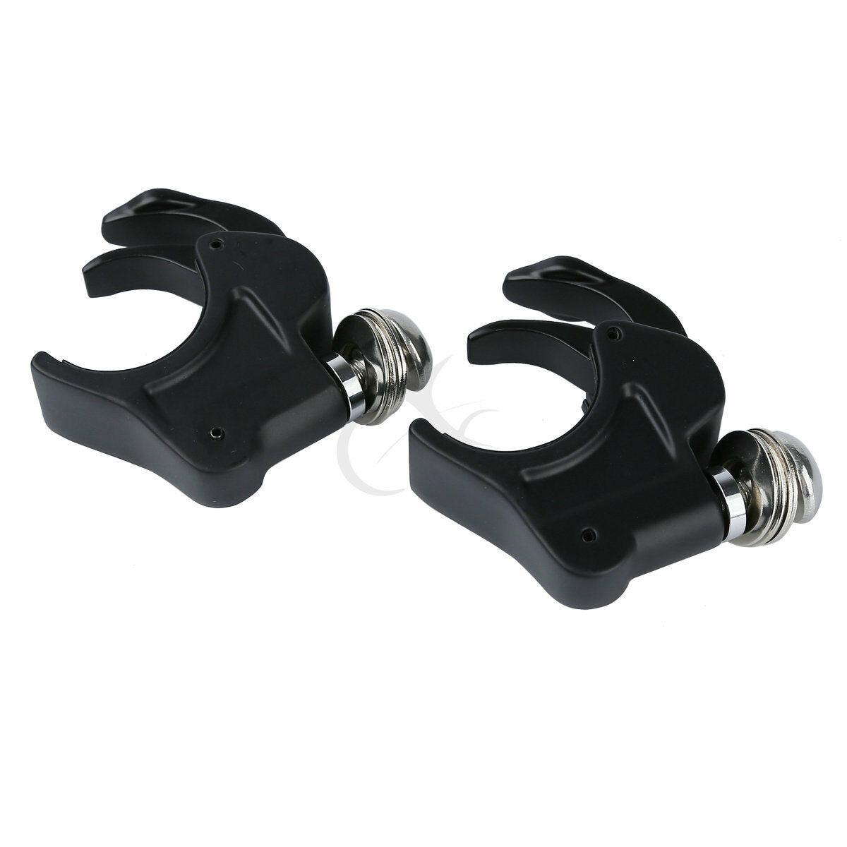 4PCS Black 41mm Windshield Clamps For Harley Softail FXST 1988-2013 FXDWG 93-05 - Moto Life Products
