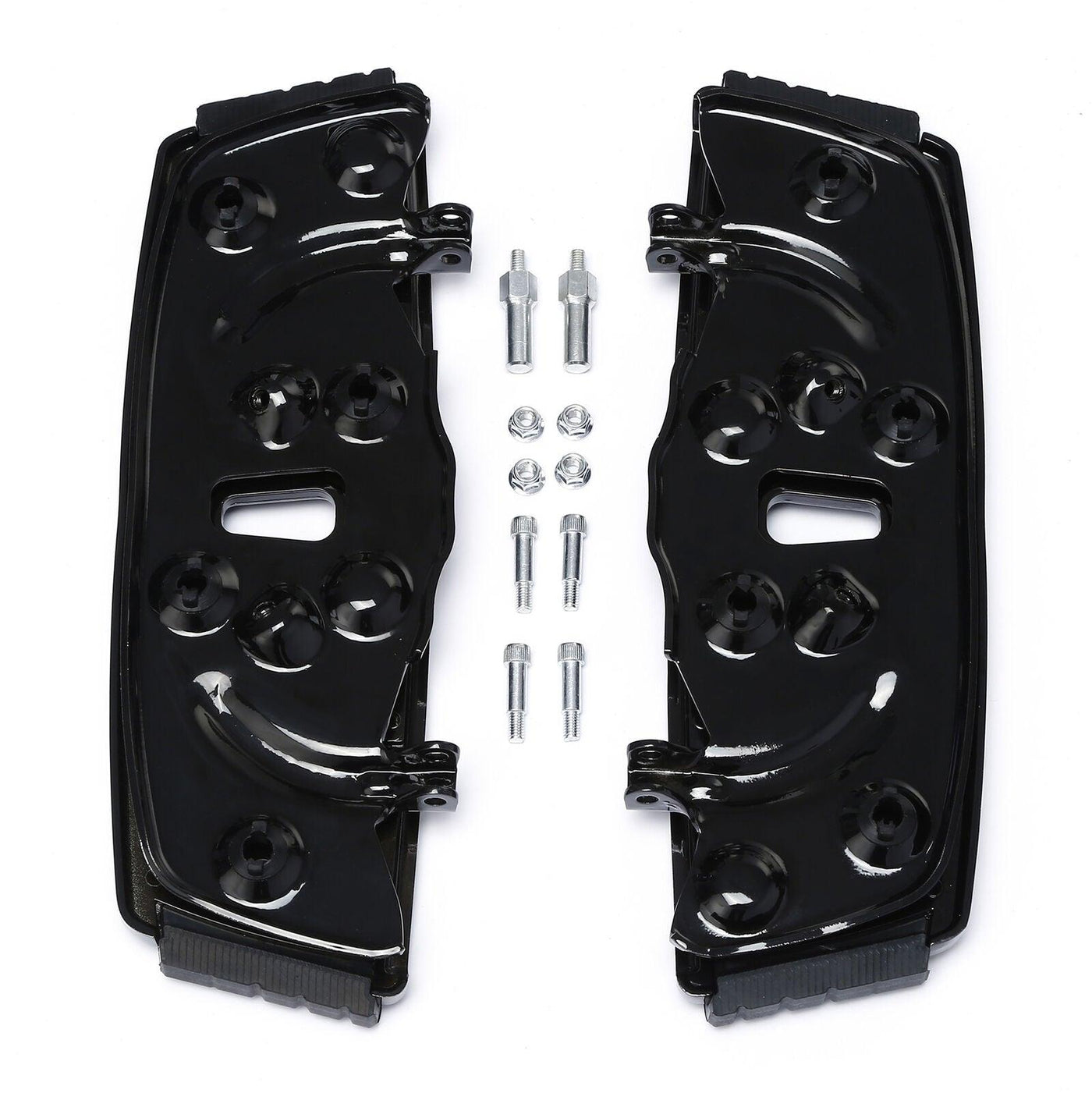 Black Driver Floorboard pegs Fit For Harley Touring CVO Road Glide 2010 15-20 - Moto Life Products