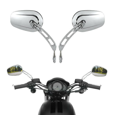 Chrome Rear View Mirrors For Harley Touring Road Electra Street Glide 1994-2022 - Moto Life Products