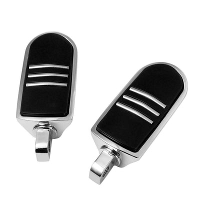 For Harley Davidson Dyna Street Glide 1-1/4" 32mm Chrome Highway Foot Pegs Rests - Moto Life Products