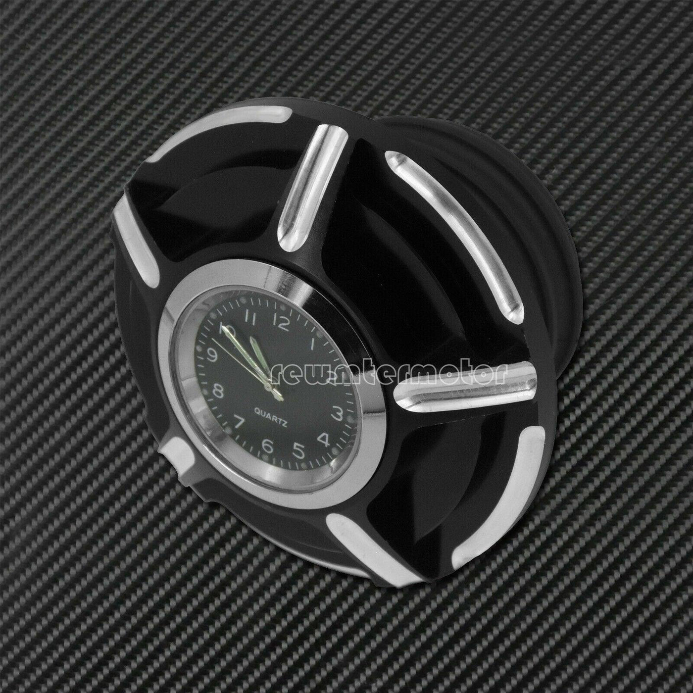 Motorcycle Billet Aluminum Gas Cap Fuel Tank Cover with Watch Fit For Harley - Moto Life Products