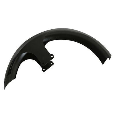 21" 26" Wheel Wrap Unpainted Black Front Fender For Harley Touring Street Glide - Moto Life Products